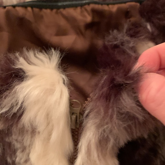 Faux fur strapless top - Picture 2 of 3